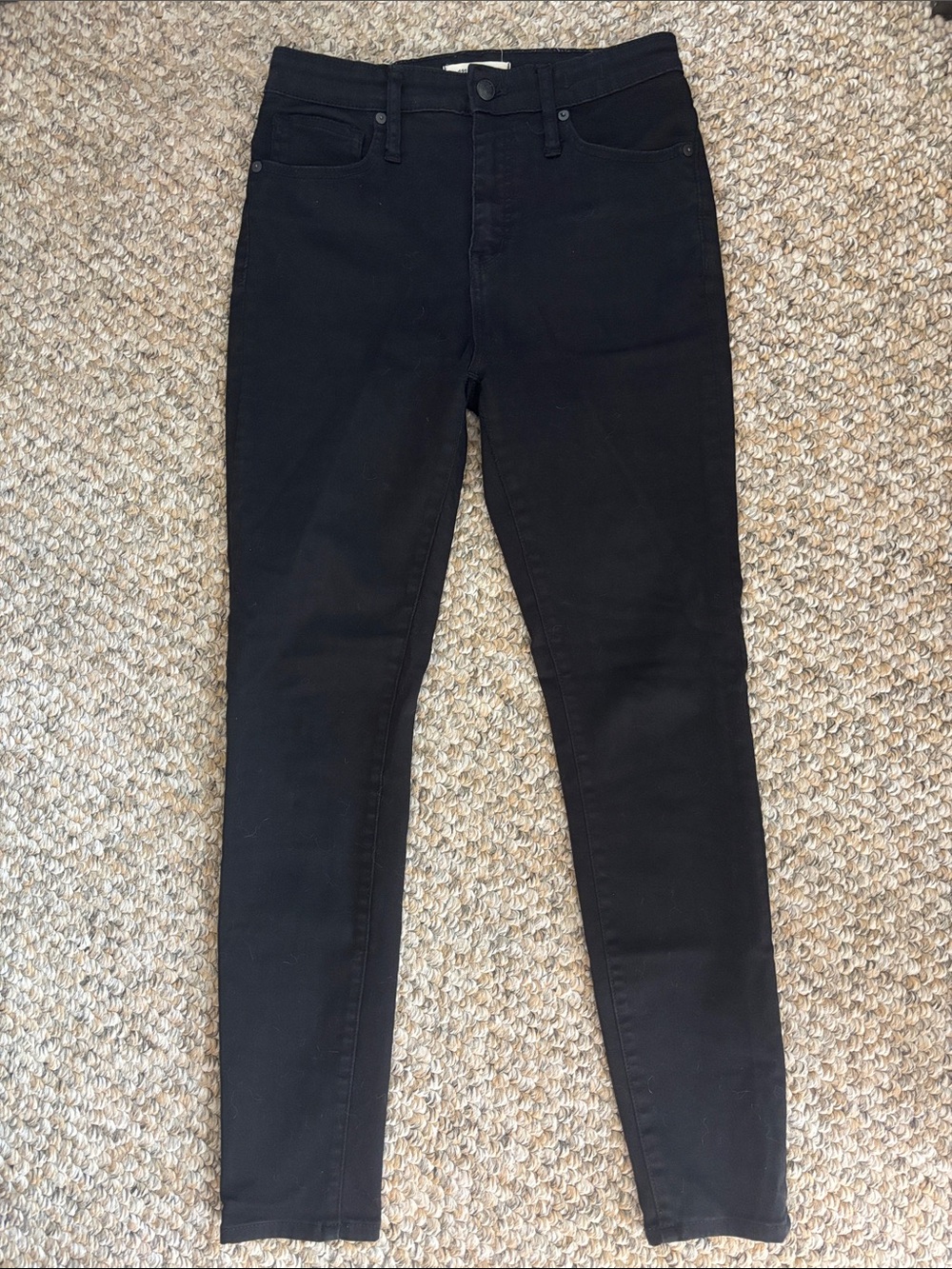 Madewell Black Curvy High-Rise Skinny Jeans